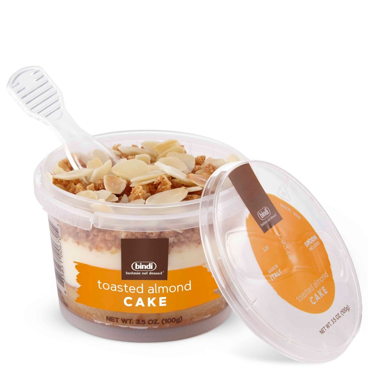 BINDI GELATO TOASTED ALMOND CAKE 100g