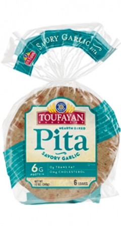 TOUFAYAN PITA GARLIC 12oz