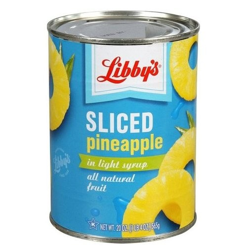 LIBBYS PINEAPPLE SLICES LIGHT SYRUP 20oz