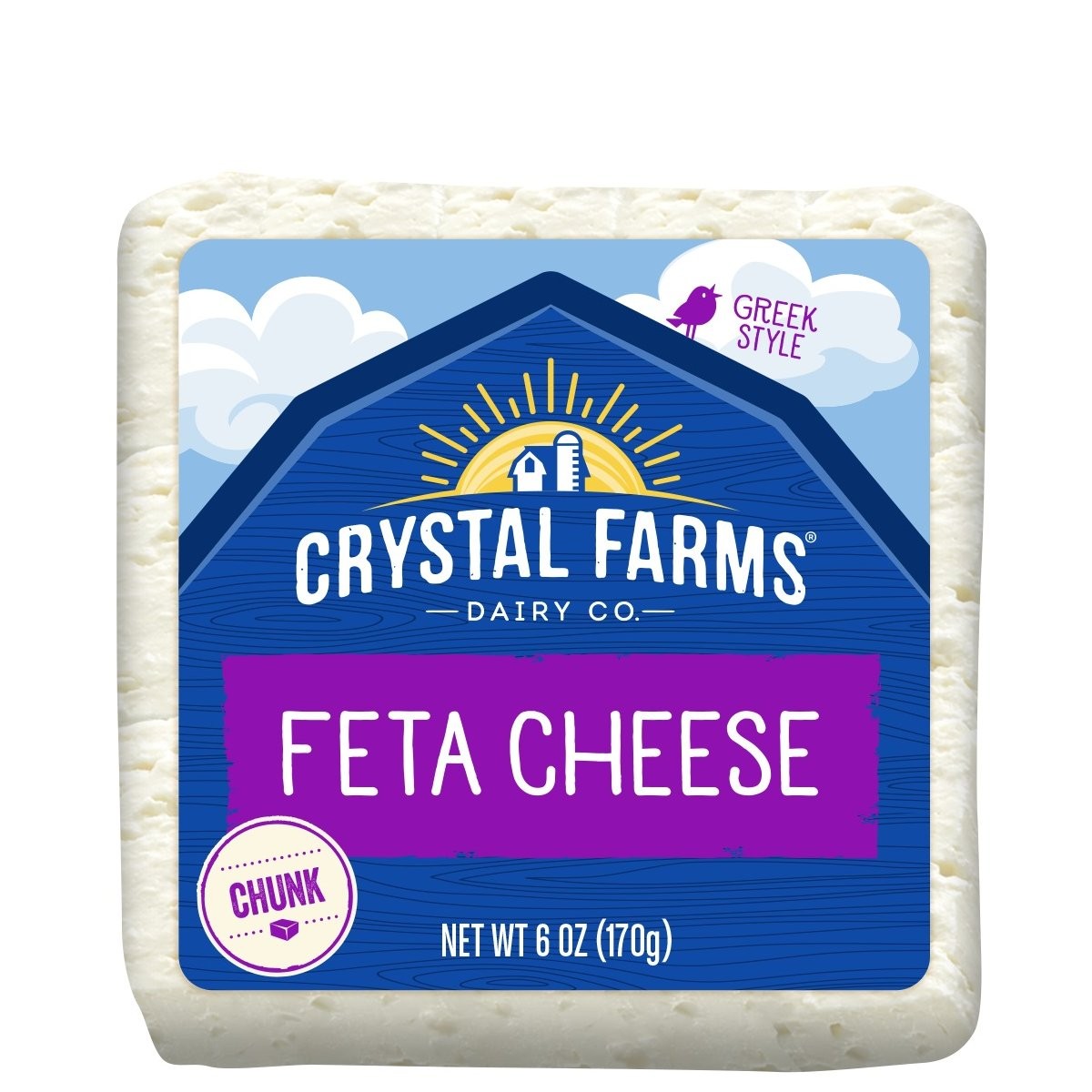 CRYSTAL FARMS FETA CHUNK 6oz