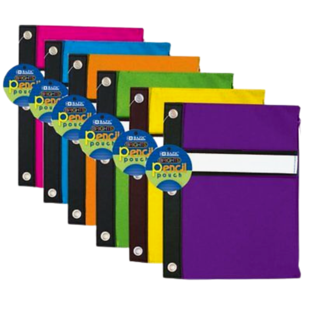 Bazic Multi-Purpose Pencil Pouch (Assorted)