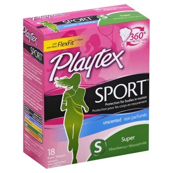 PLAYTEX TAMPON SPORT N/DEO SUPER 18s