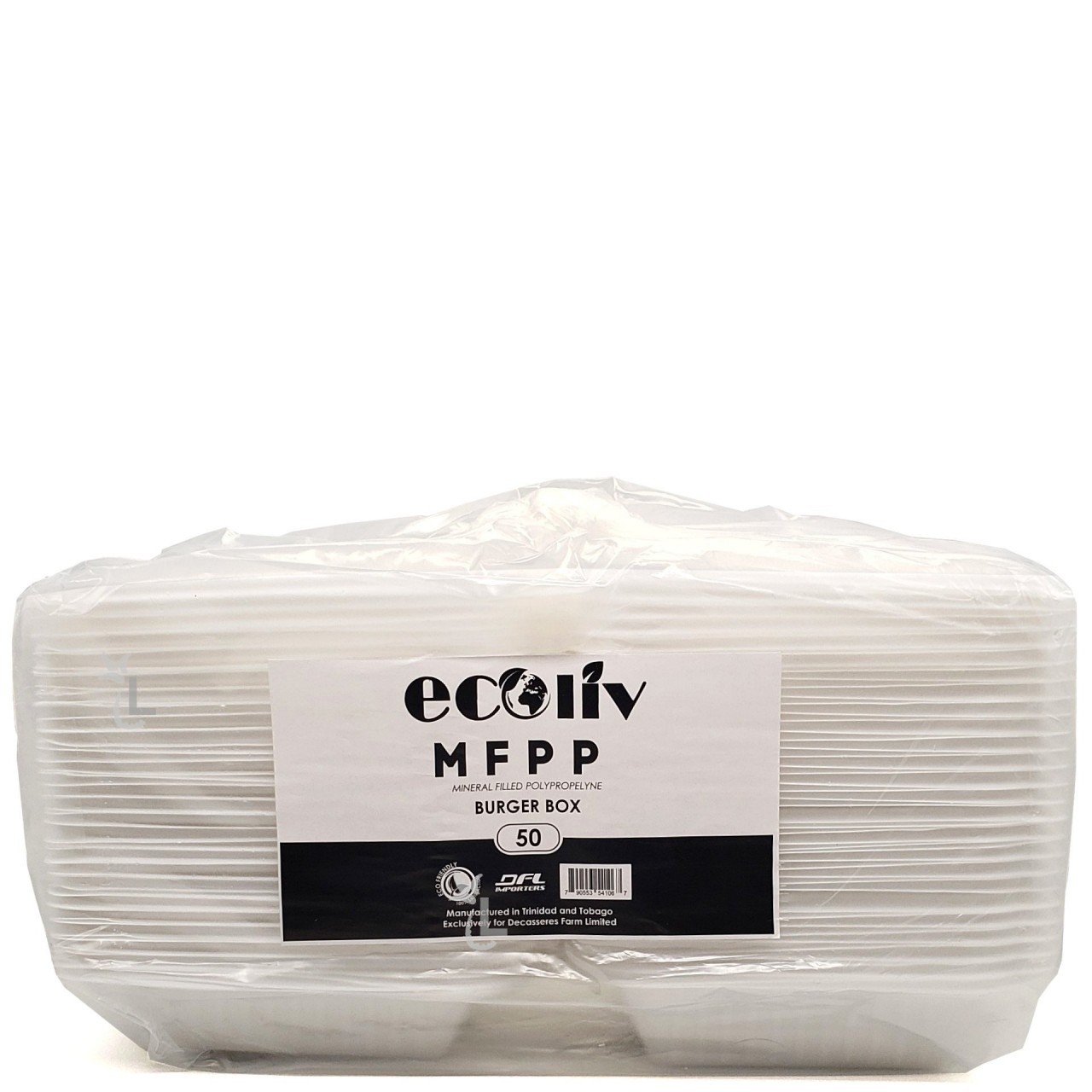 ECOLIV MFPP BOX BURGER 50s