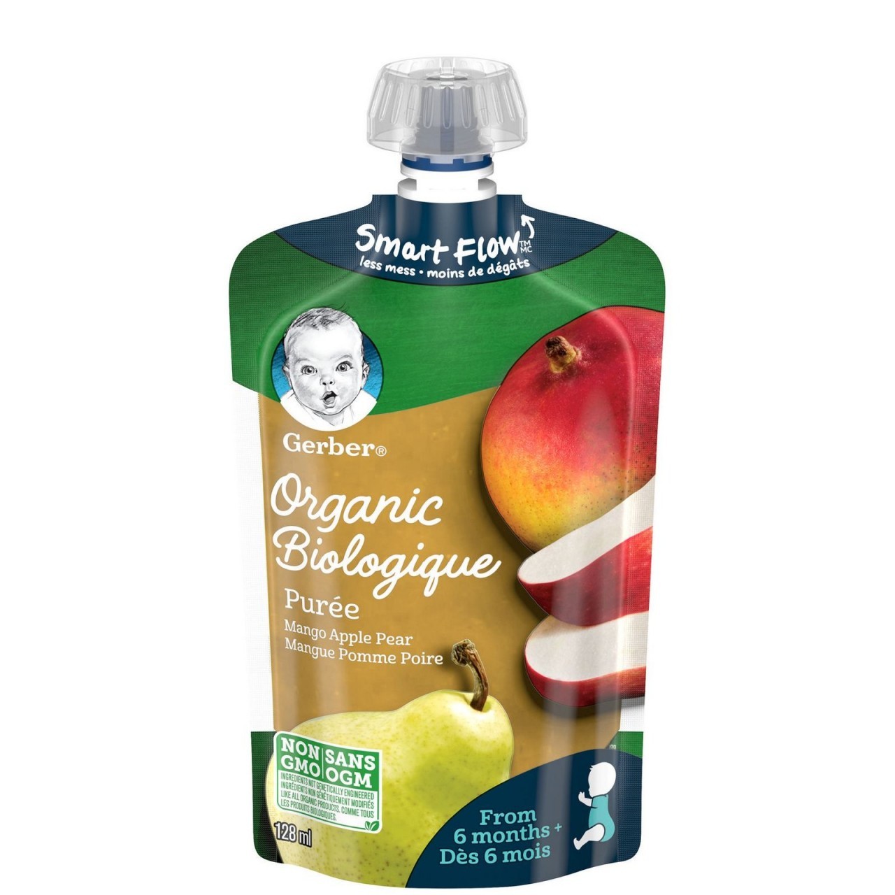 GERBER ORGANIC MANGO APPLE PEAR 100g