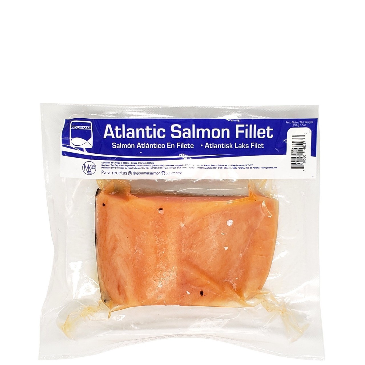 GOURMAR ATLNTC SALMON FILLET W/SKIN 198g