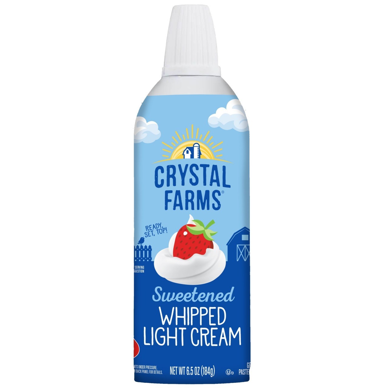 CRYSTAL FARMS WHIPPED CREAM LT 6.5oz