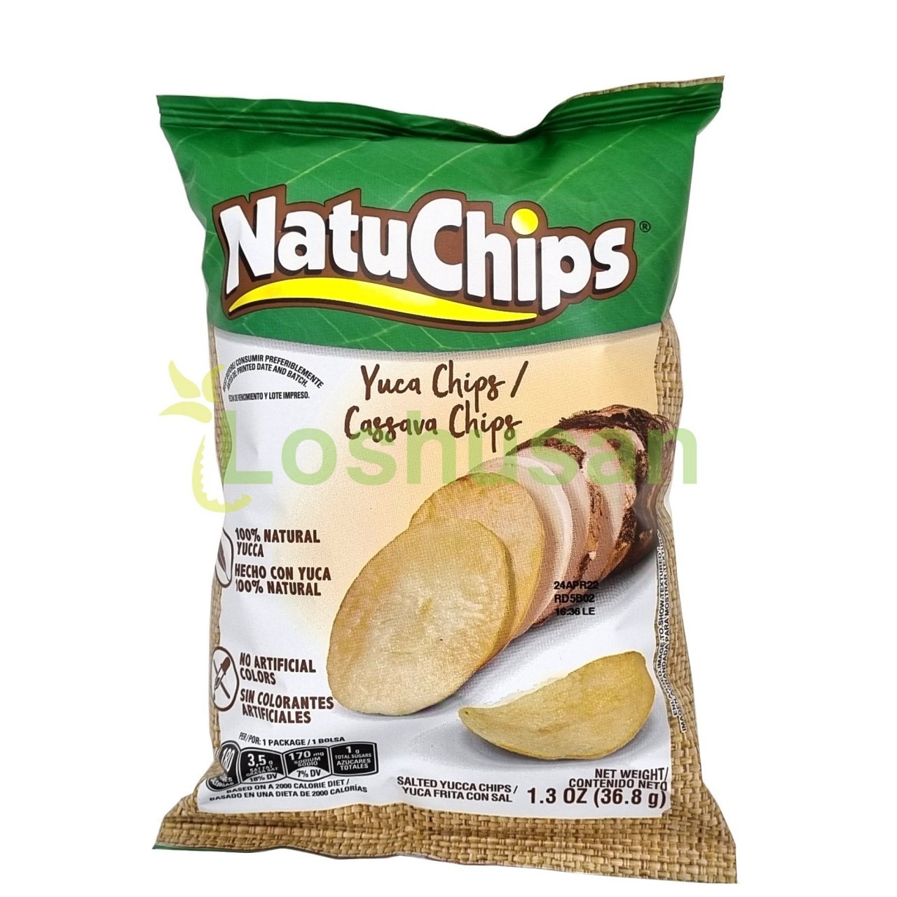 NATUCHIPS CASSAVA CHIPS 1.3oz