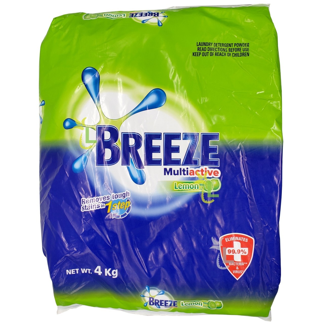 BREEZE DETERGENT MULTIACTIVE LEMON 4kg