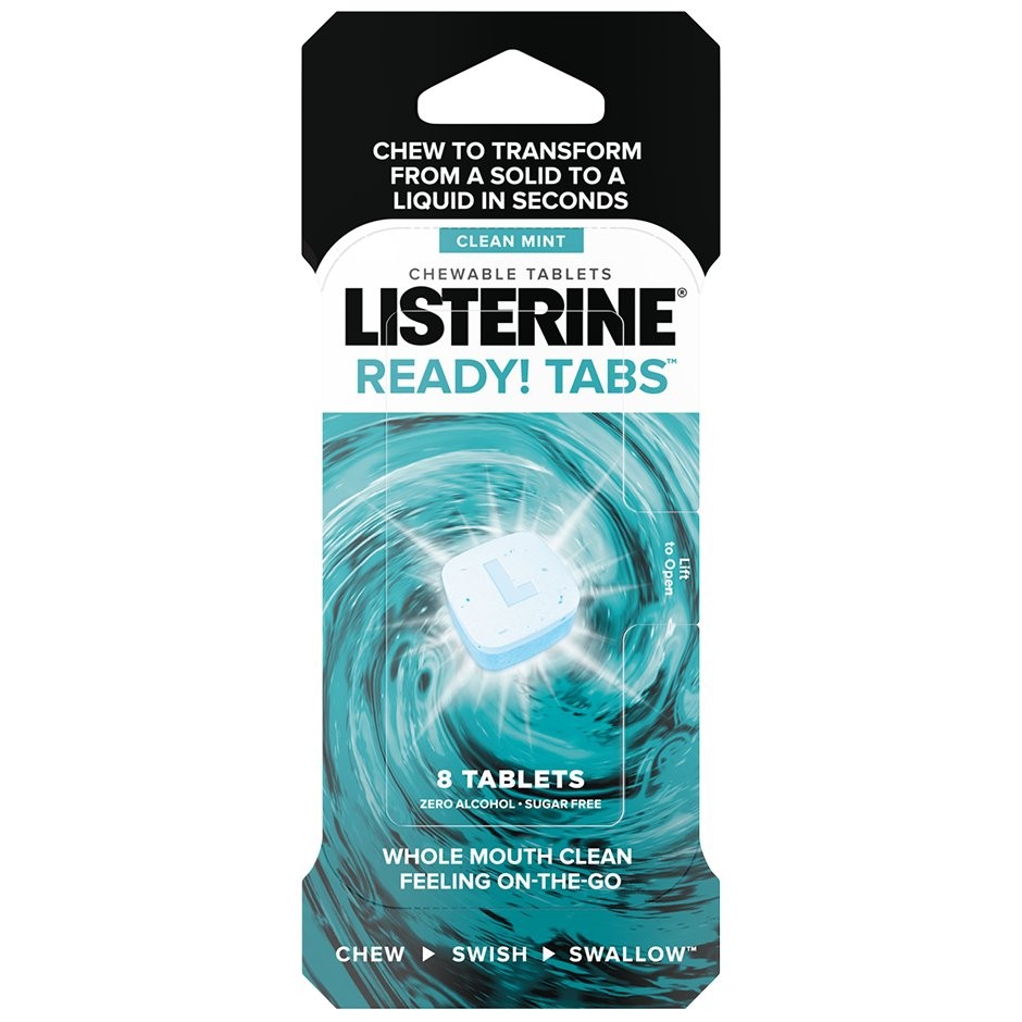 LISTERINE READY TABS CLEAN MINT 8s