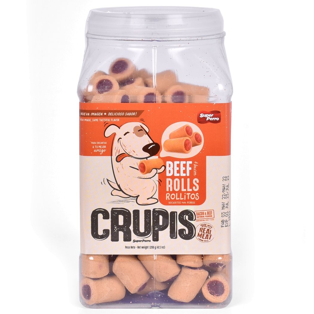 CRUPIS BEEF ROLLS 1.2kg