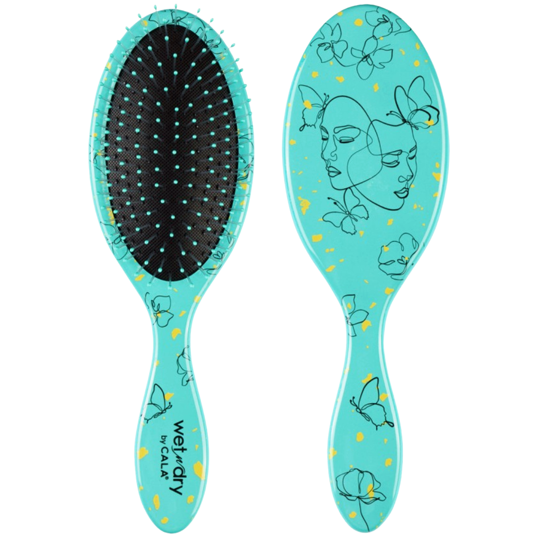 Cala Wet-N-Dry 'Masked Butterfly' Hair Brush