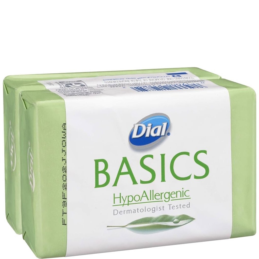 DIAL BAR BASICS HYPO ALLERGENIC 2x3.2oz
