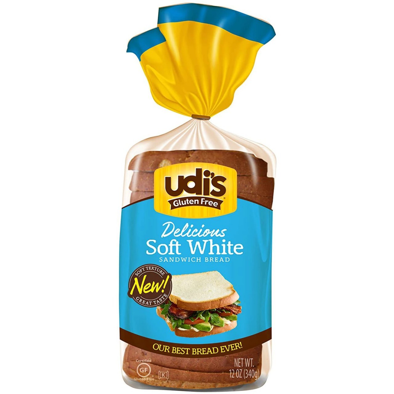 UDIS BREAD SOFT WHITE 12oz