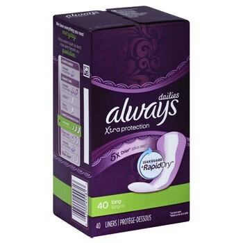 ALWAYS DAILY LINERS LONG 40s