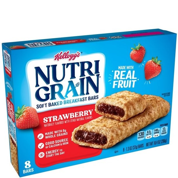 KELLOGGS NUTRI GRAIN STRAWBERRY 296g