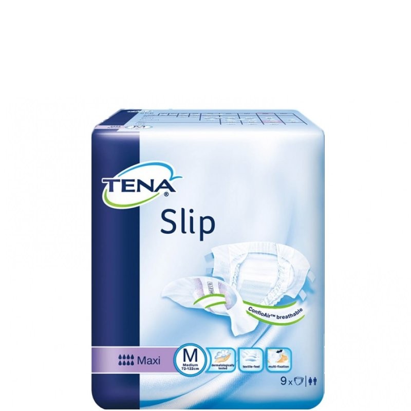 TENA ADULT SLIPS SUPER MED 9s