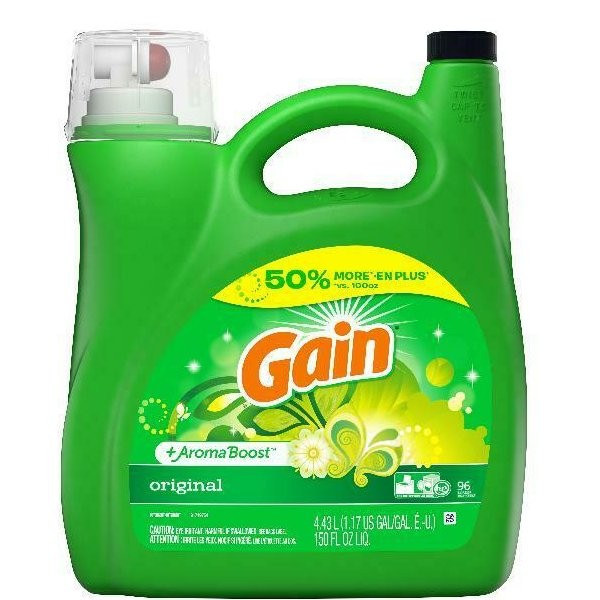 GAIN LIQUID DETERGENT ORIGINAL 150oz