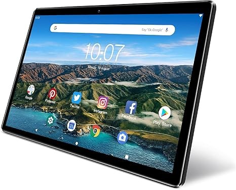 PRITOM Android13 Tablet 10 inch, M10, 2 GB RAM, 64GB Android Tablet, 10.1 inch IPS HD Display, GPS, FM, Quad-Core Processor, Wi-Fi (M10 Black)