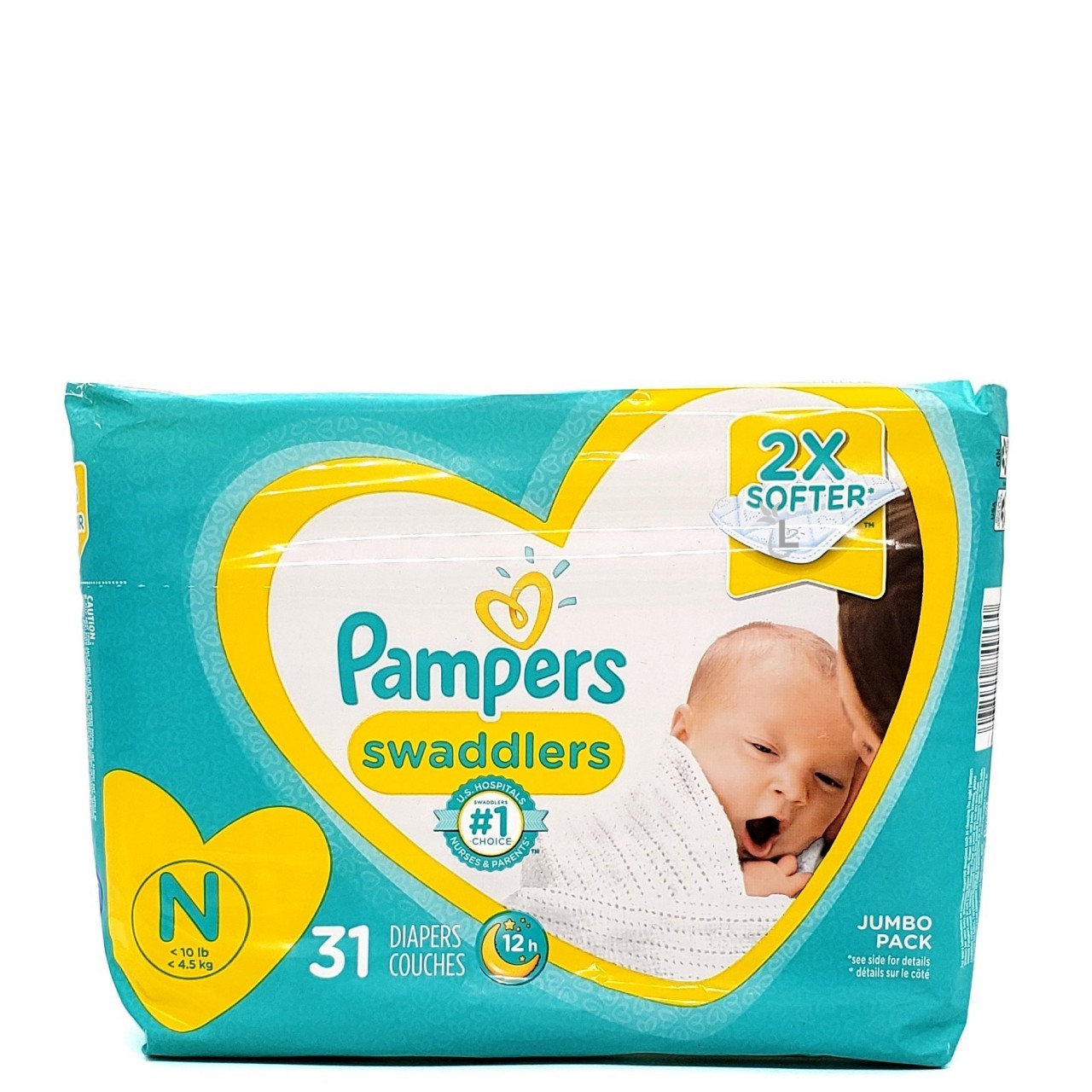 PAMPERS SWADDLERS JUMBO N 31s