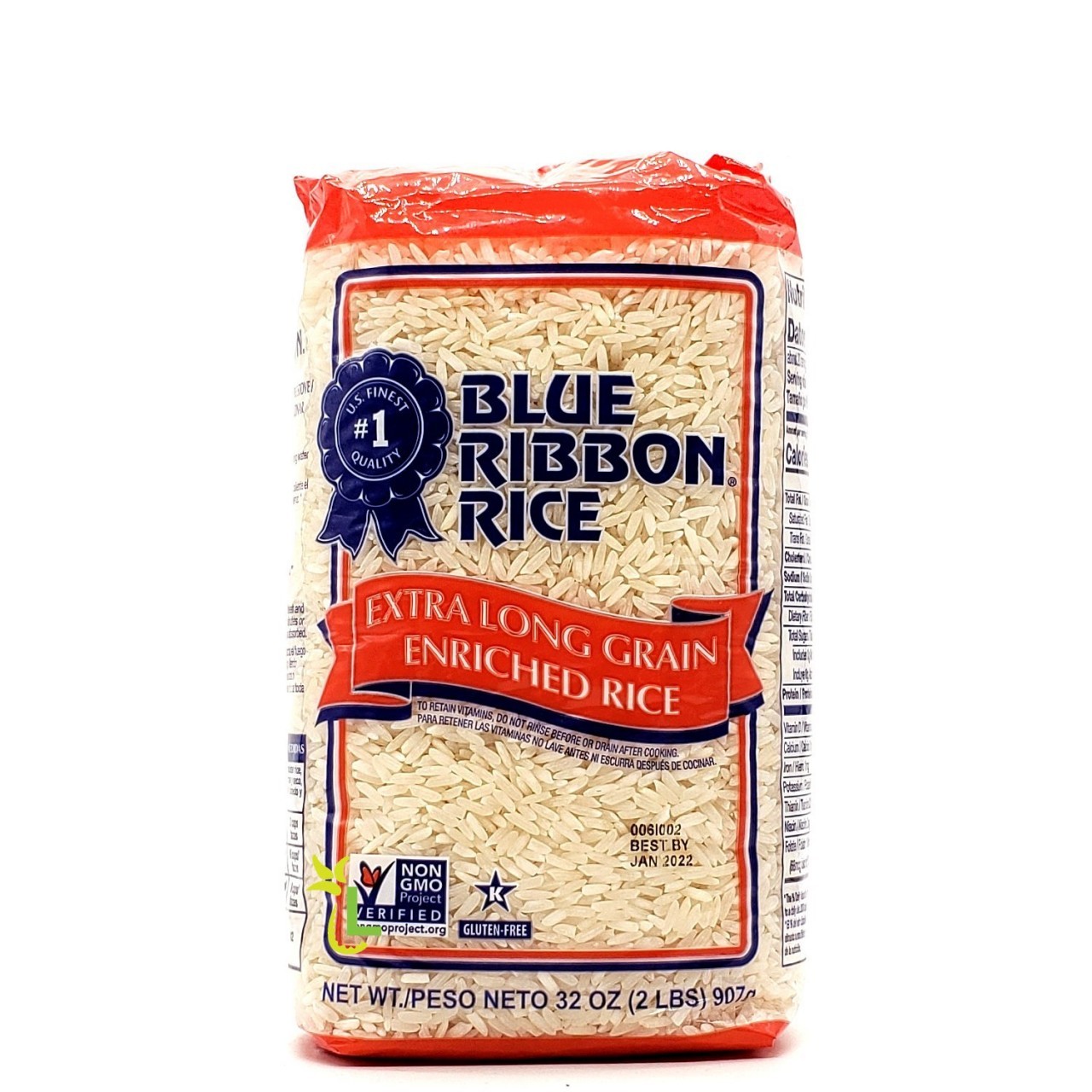 BLUE RIBBON RICE EXTRA LONG GRAIN 2lb