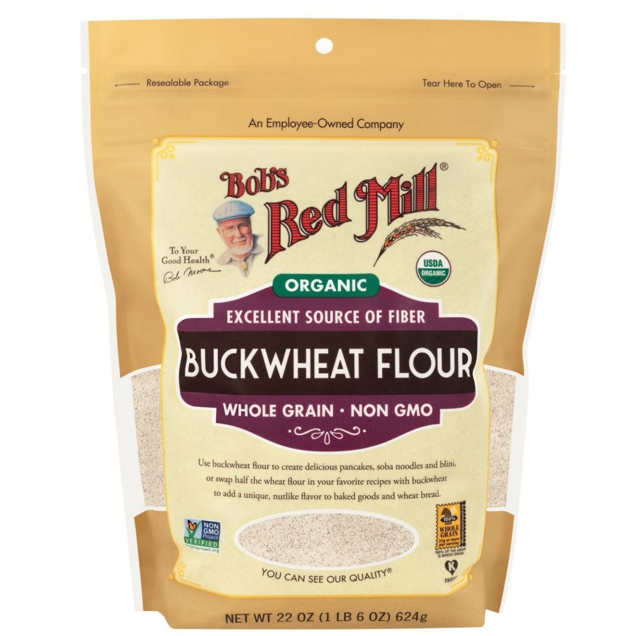 BOBS RED MILL FLOUR BUCKWHEAT ORG 22oz