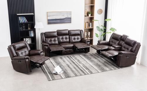 Teamson 30D Foam Leather Gel Recliner 3 Pieces