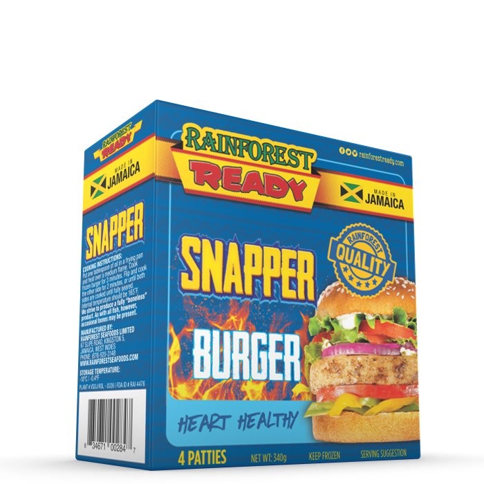 RAINFOREST READY BURGER SNAPPER 340g