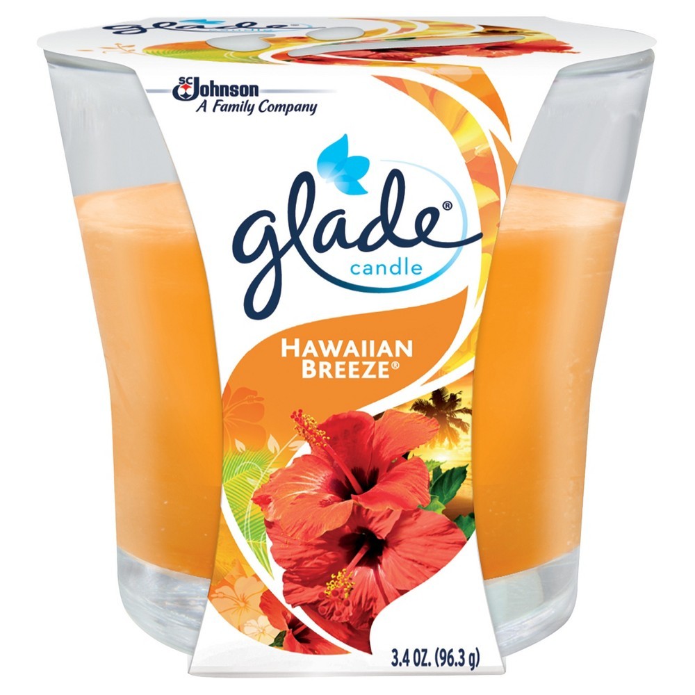 GLADE CANDLE HAWAIIAN BREEZE 3.4oz