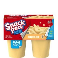 SNACK PACK PUDDING TAPIOCA 368g