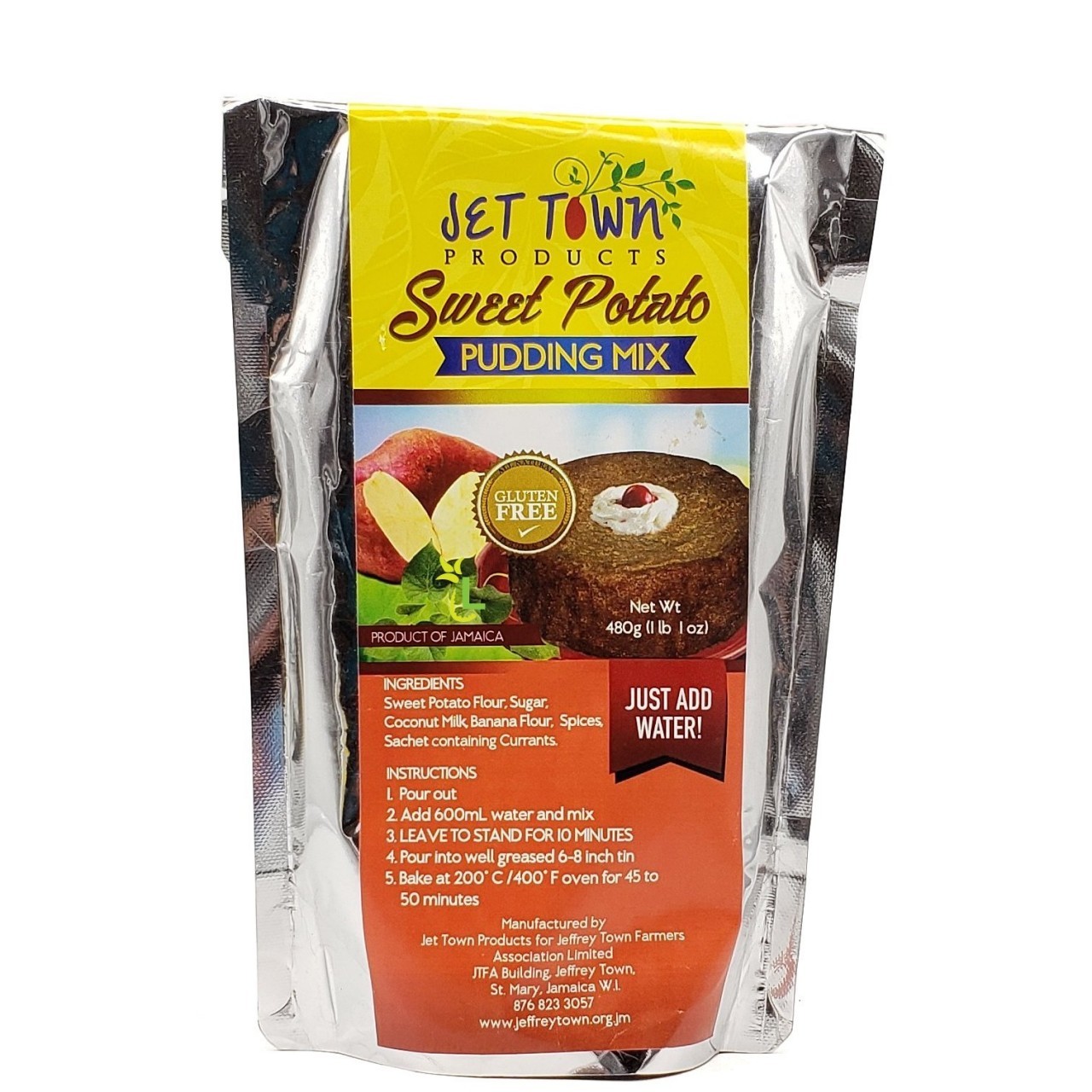JET TOWN SWEET POTATO PUDDING MIX 480g