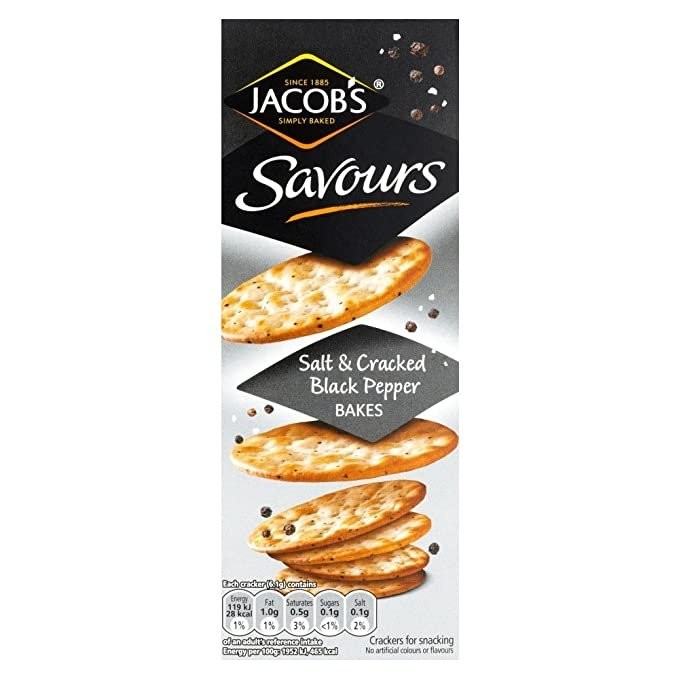 JACOBS SAVOURS SALT & PEPPER BAKES 200g
