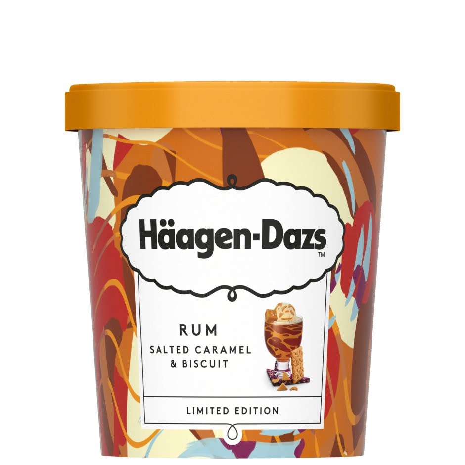 HAAGEN DAZS RUM SALTED CARAMEL 473ml