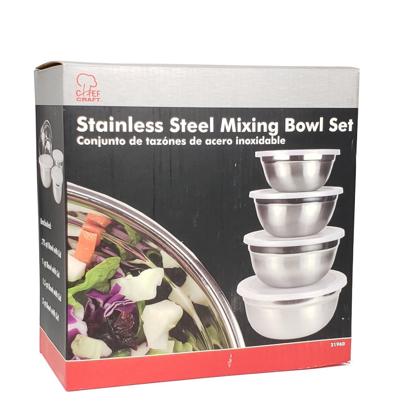 CHEF CRAFT MIXING BOWL SET 8pc