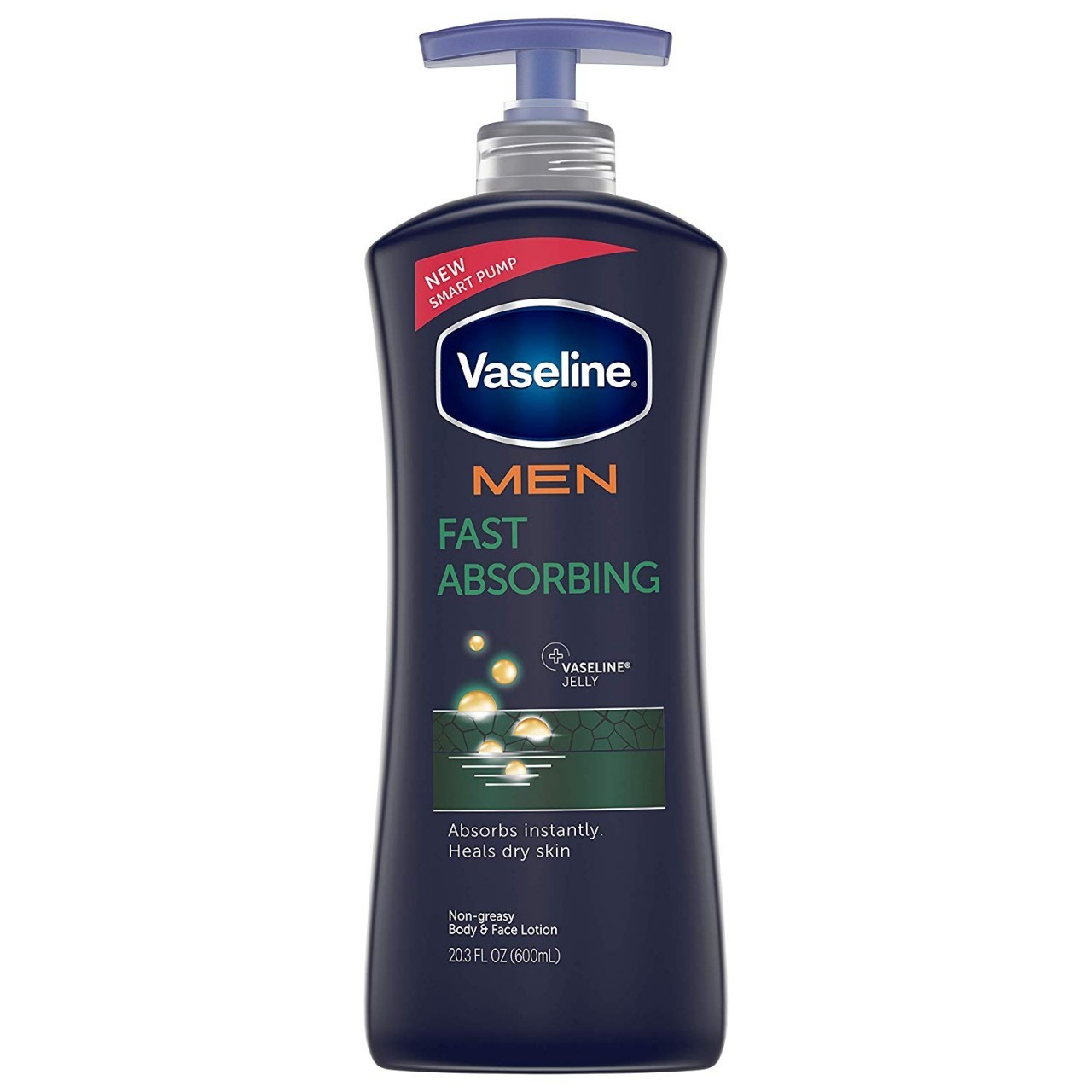 Vaseline Fast Absorbing Body & Face Lotion, 20.3oz