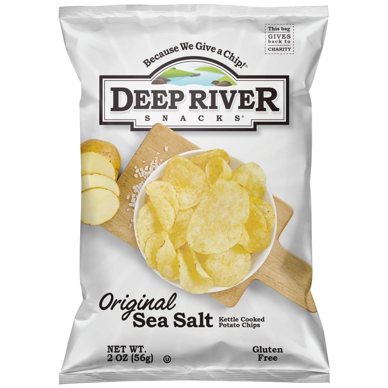 DEEP RIVER KETTLE CHIPS SEA SALT 2oz