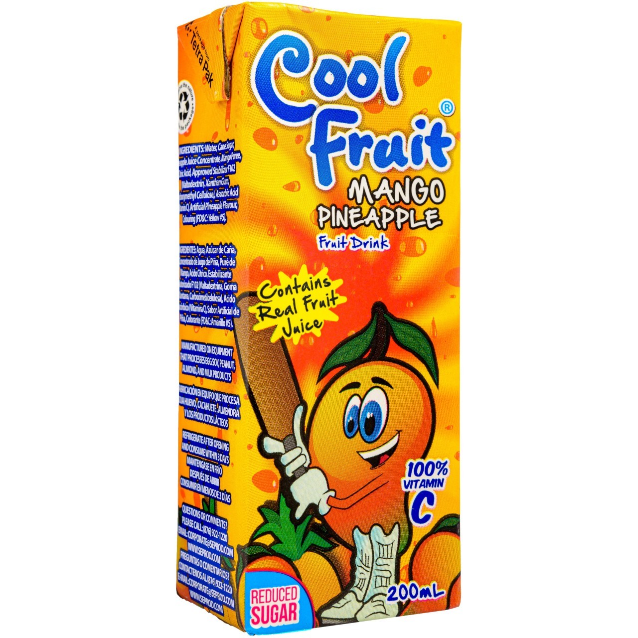 COOL FRUIT MANGO PINEAPPLE 200ml