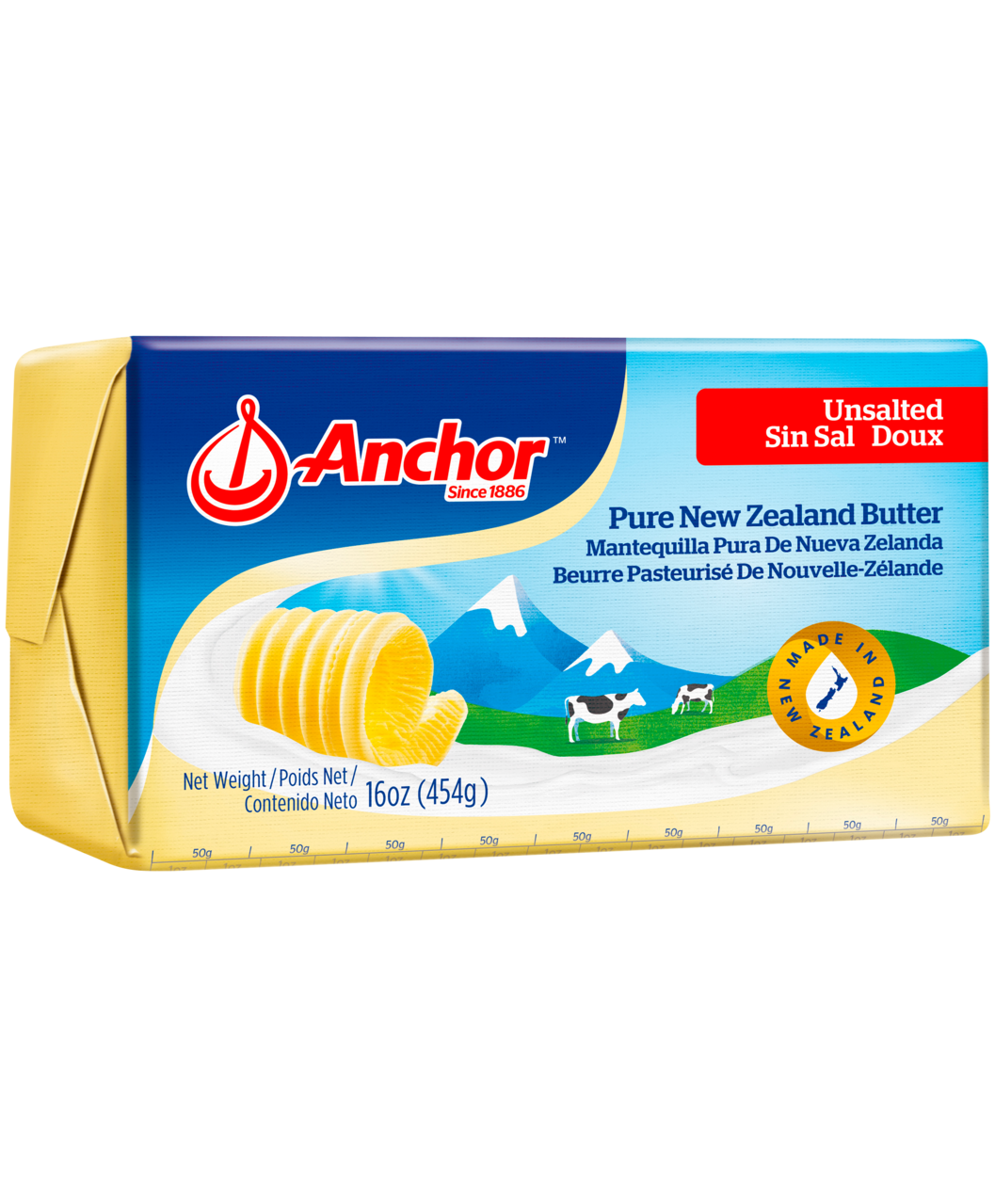 ANCHOR UNSALTED BUTTER 454G