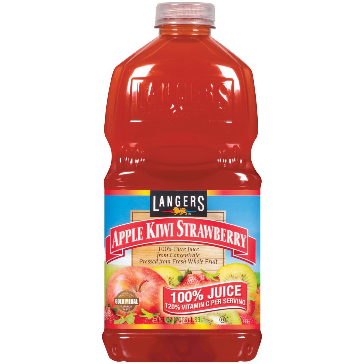 LANGERS APPLE KIWI STRAWBERRY 64oz