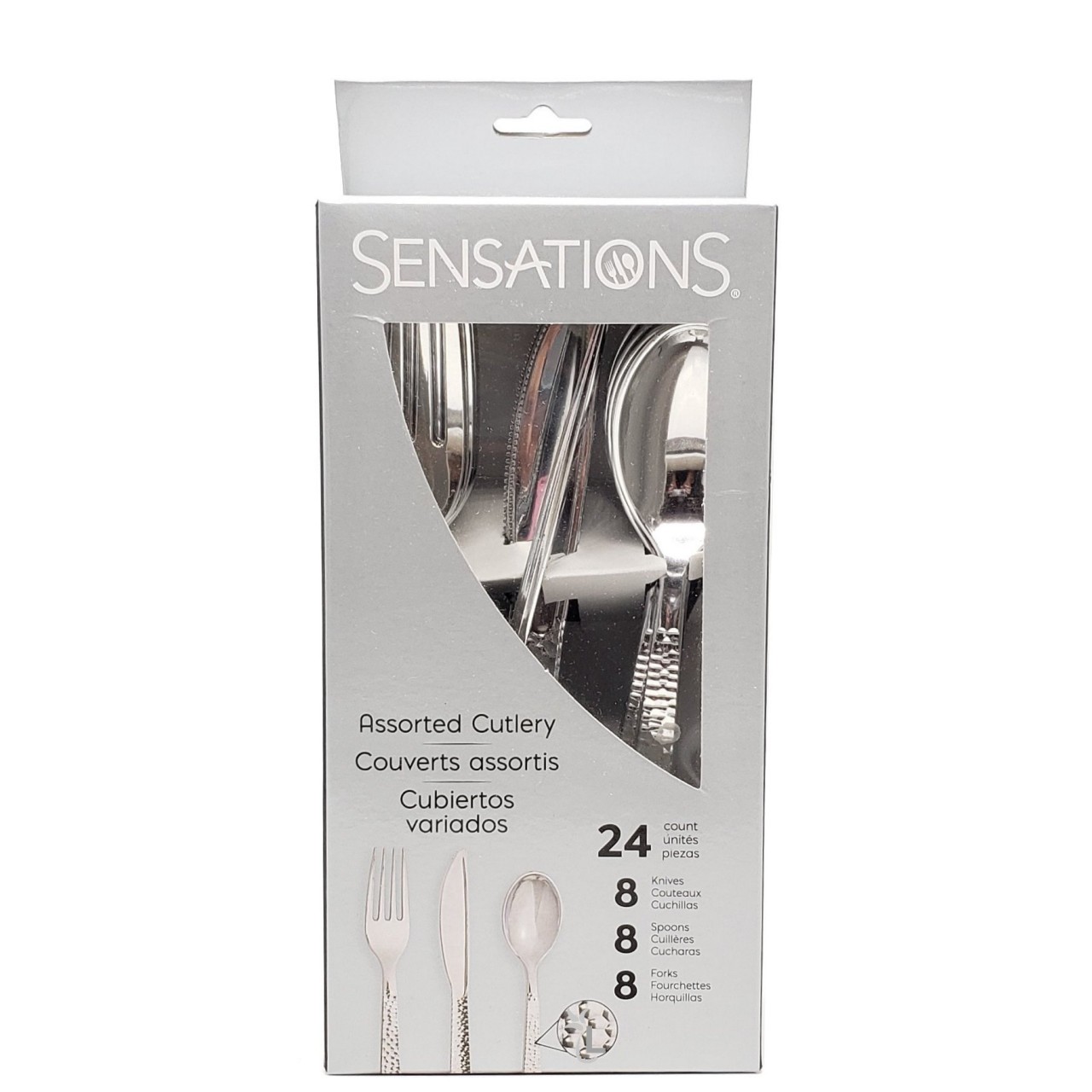 SENSATIONS CUTLERY SILVER 24ct