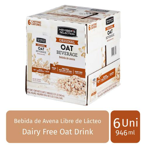 Member's Selection Original Oat Beverage 6 Units / 946 ml