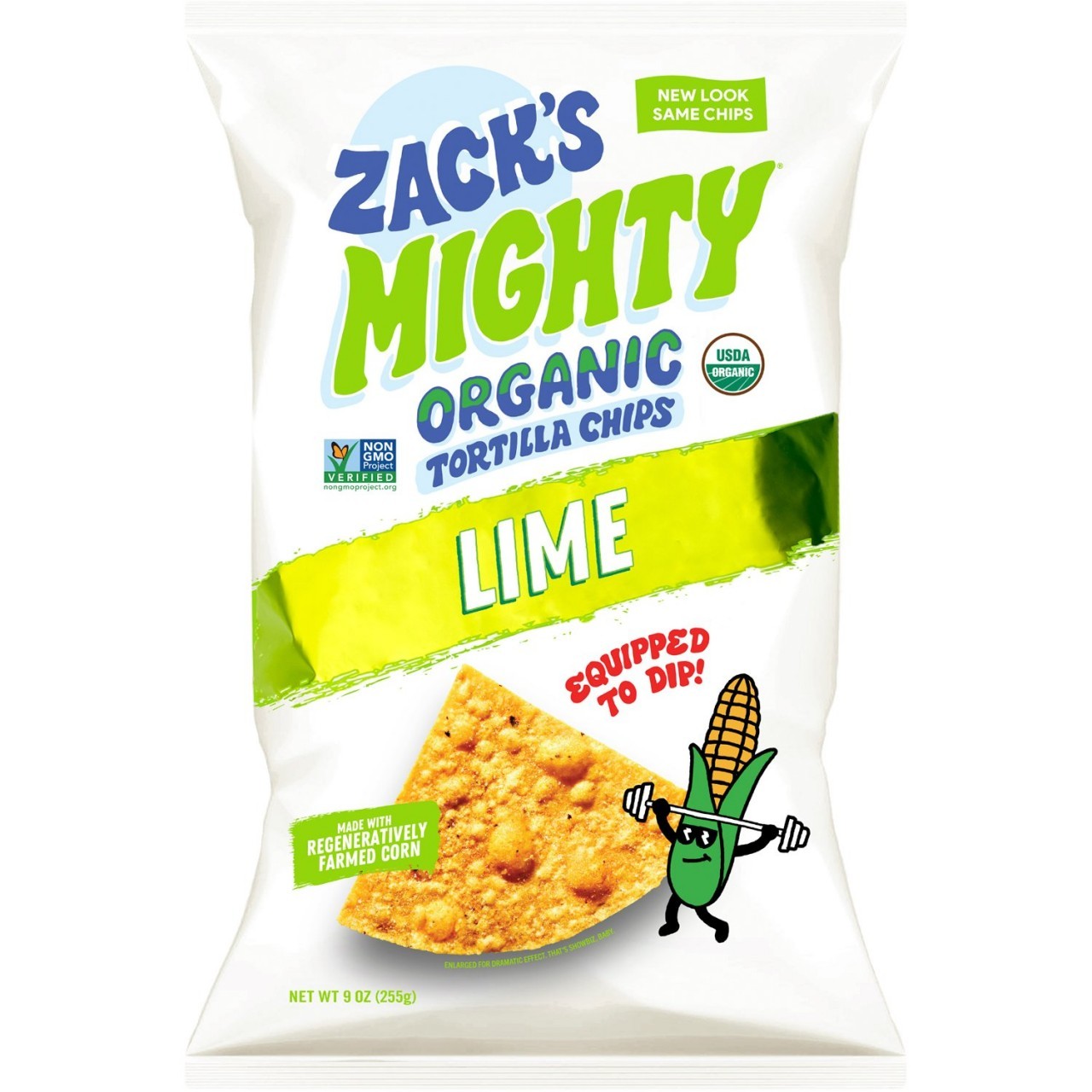 ZACKS TORTILLA LIME ORGANIC 9oz