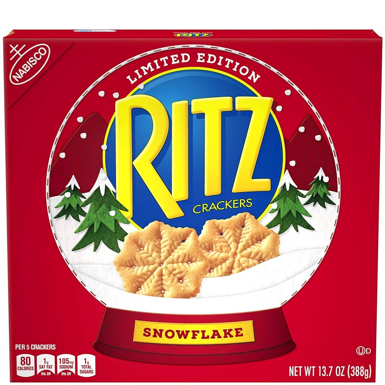NABISCO RITZ CRACKERS SNOWFLAKE 13.7oz