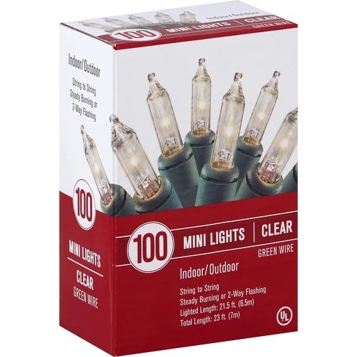 EVERSTAR IN/OUT LIGHTS CLEAR MINI 100ct