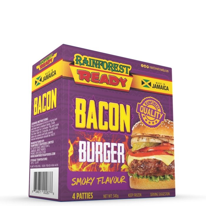 RAINFOREST READY BURGER BACON 340g