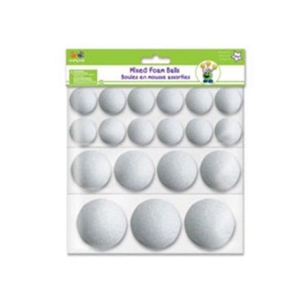 Craft Polyfoam Balls 1/1.5/2"
