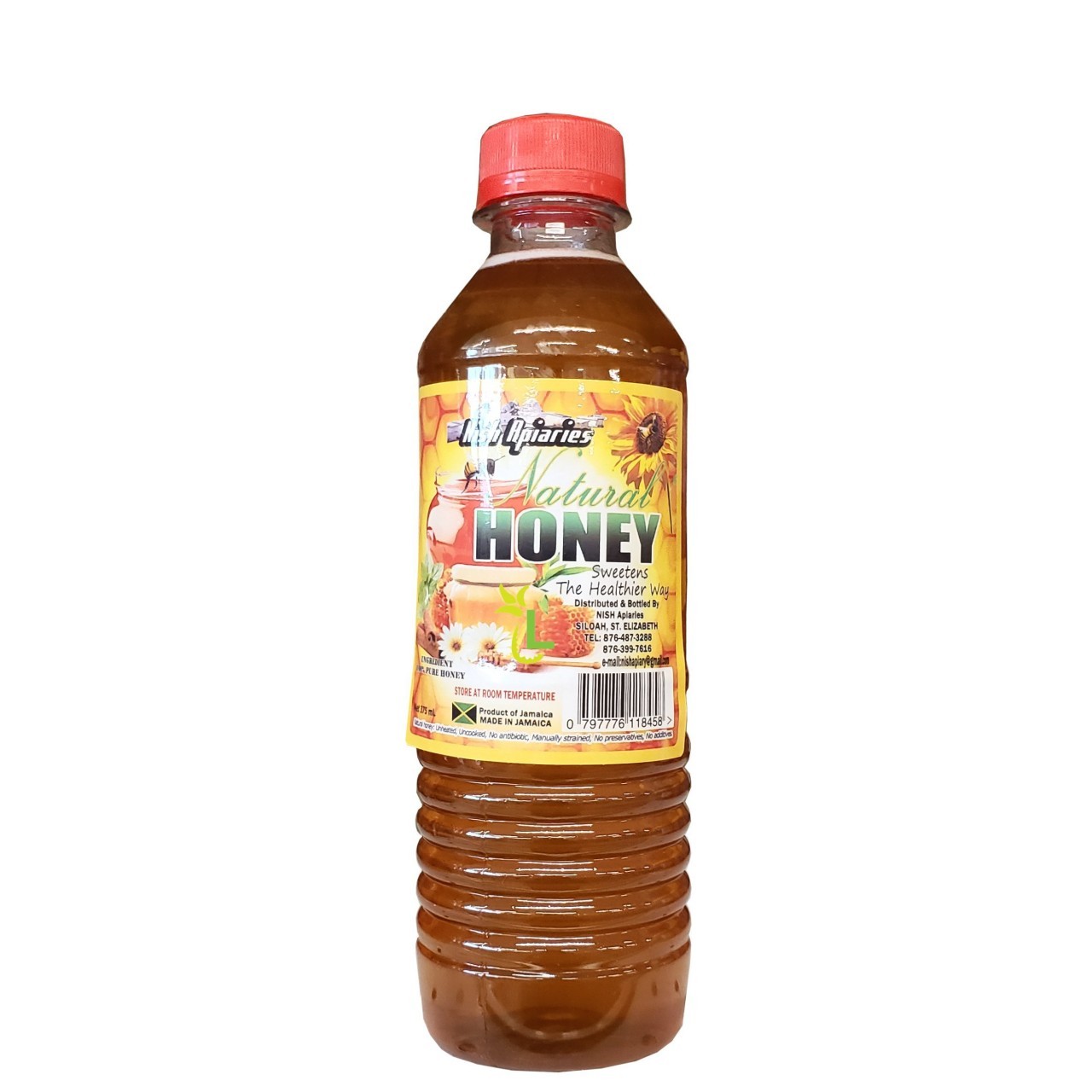 NISH APIARIES NAT JAMAICAN HONEY 375ml