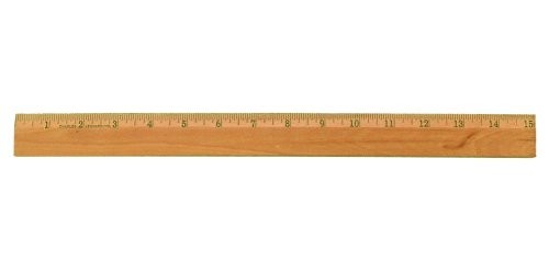 OFFICEMATE WOOD RULER 1ct