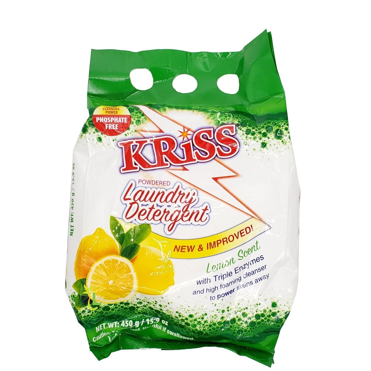 KRISS LAUNDRY DET LEMON 450g