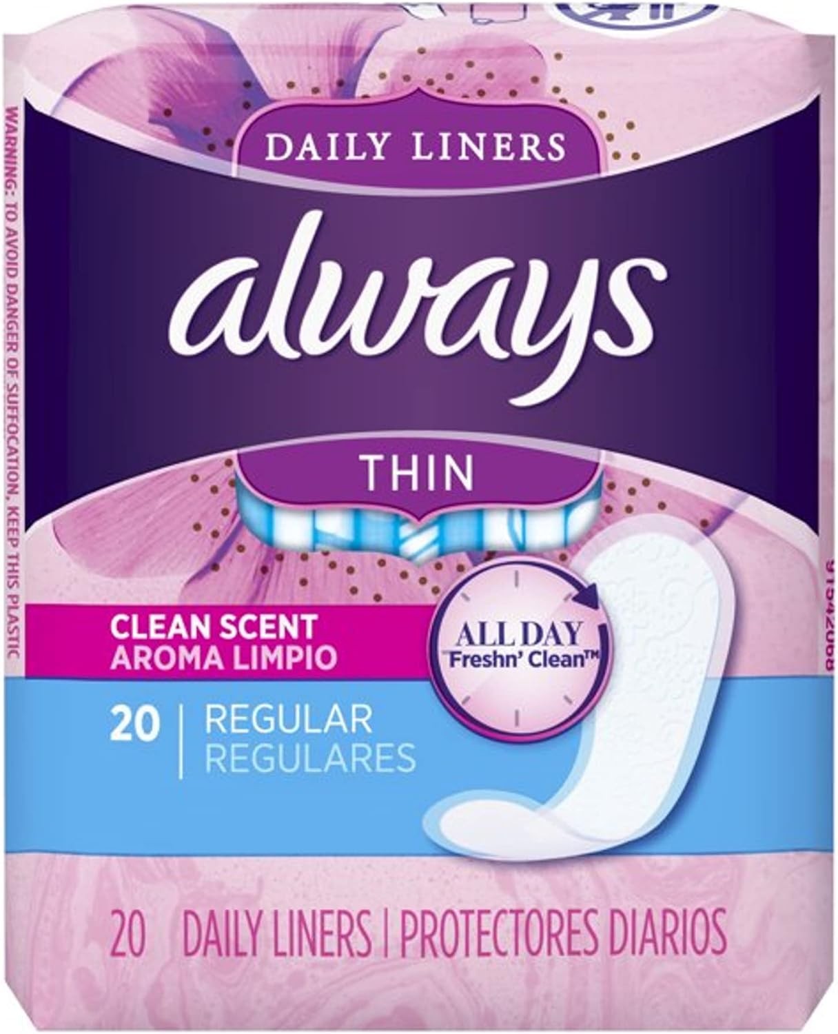 ALWAYS PANTYLINER F/SCENT 20’S