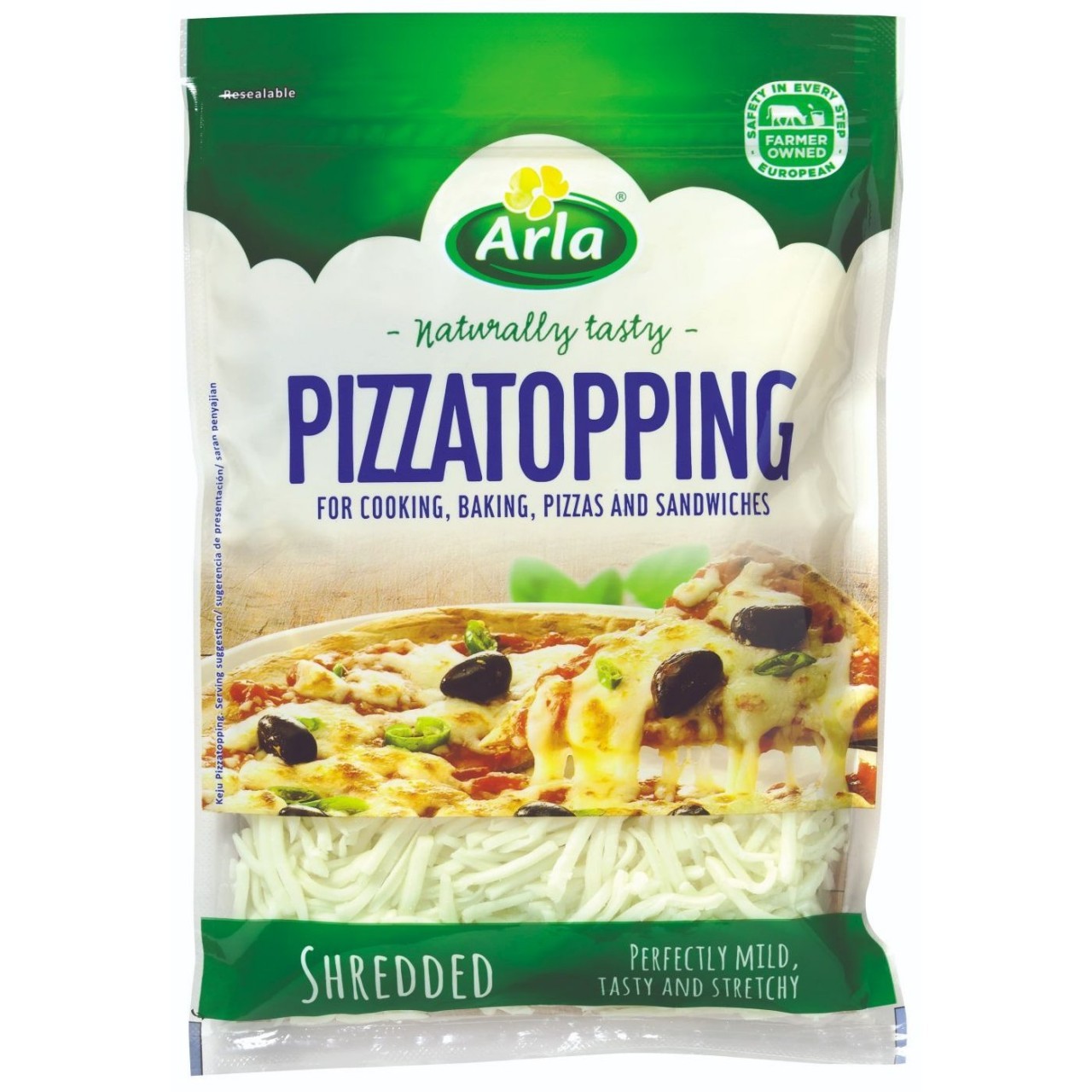 ARLA PIZZA TOPPING SHREDDED 175g